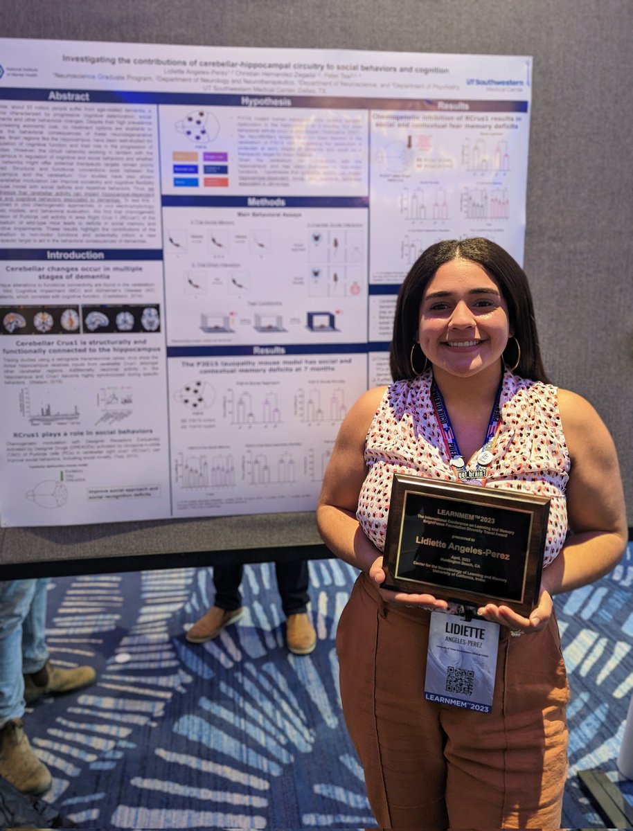lidietteangeles's tweet photo. As one approaches the end of a Ph.D. everything gets so chaotic &amp; busy, that it's easy to forget to celebrate one's progress. Taking a moment to celebrate that in April, I was awarded a  #BrightFocusFoundation Diversity Travel Award to attend #LEARNMEM2023. https://t.co/GAQaDgtFxP
