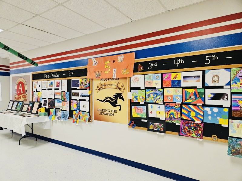 SoReyes_K's tweet photo. Soooooo much fun being able to watch students, staff and families enjoy our Hilley Art Show. My students along with my colleagues were amazing help❤️@SAlvarado_MRES @SMorales_BNES @SISD_FineArts @MJones_ADM @JMontanez_HDHES @MJones_ADM @CGarza_AP @Hilley_ES @sromer01 @LHerrera_ https://t.co/GMGQqYTmmw