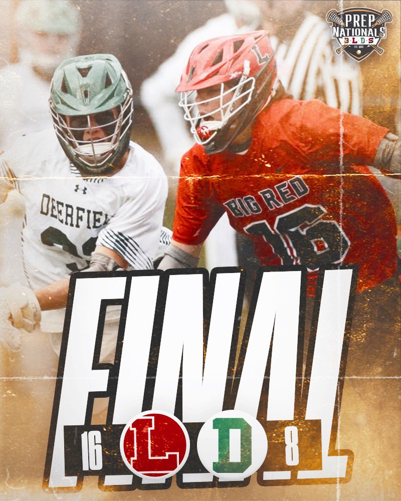 Lawrenceville 16 - Deerfield 8

Big Red punches it’s ticket to Sunday’s championship game!