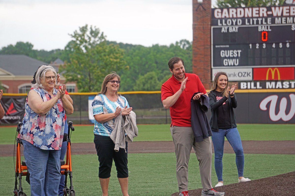 GWUBaseball's tweet photo. Special thanks to the Division of Student Success here at GWU for attending the game &amp; Athletics’ advisor, Carrie Drake Baker, for throwing out the first pitch! 👏⚾️ https://t.co/yy9s6Rlas2