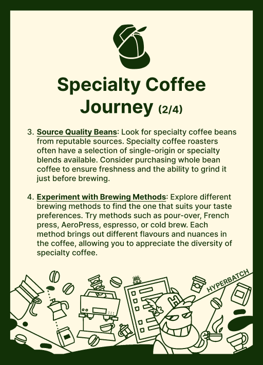 0xBatch's tweet photo. 47 #SpecialtyCoffeeJourney (2/4)
"Every journey begins with a single step."
Probably nothing. I will spend some fun time researching the world of coffee and bring to you some bite-size knowledge daily. #Hyperbatch https://t.co/2HGA5ctQwY