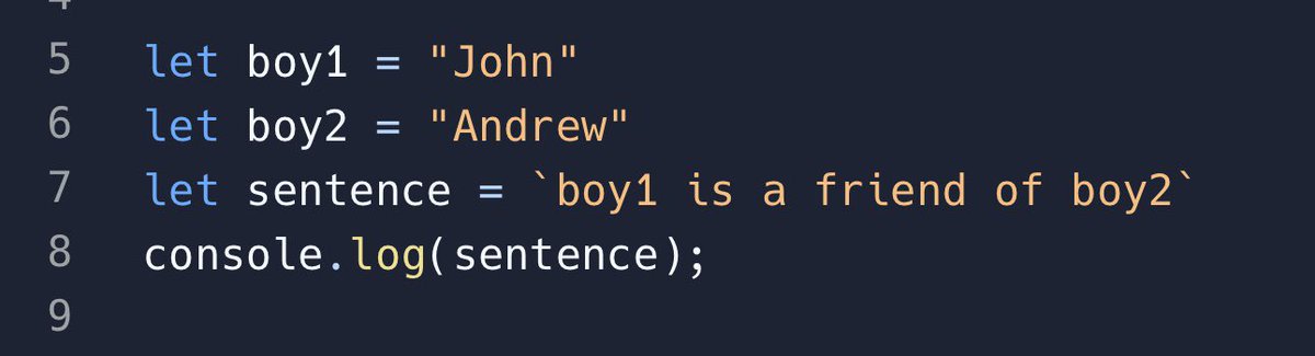 asfateh's tweet image. Guess the output 👇
(a) John is a friend of Andrew
(b) boy1 is a friend of boy2
(c) error
#javascriptquiz