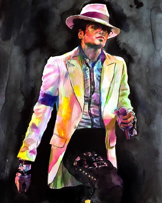 #MyMJFanart #watercolor #MichaelJacksonFanart #MichaelJackson #MJFanart