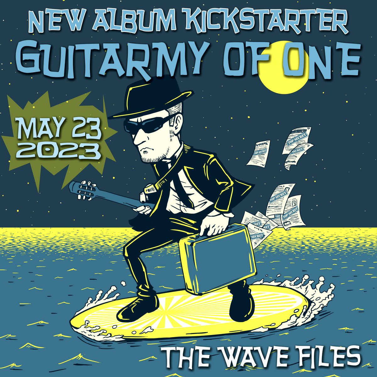 Super excited to announce a new Guitarmy of One album will be coming to you this summer and I'm launching a Kickstarter Campaign on Tuesday May 23rd to help make that happen!
#guitarmyofone #newalbum #surfspy #spysurf #instrumentalmusic #surfrock #guitarinstrumentals #reverb