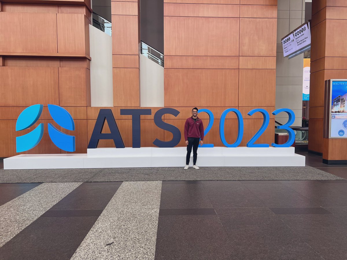 Excited to be at #ATS2023 #fellowstrack