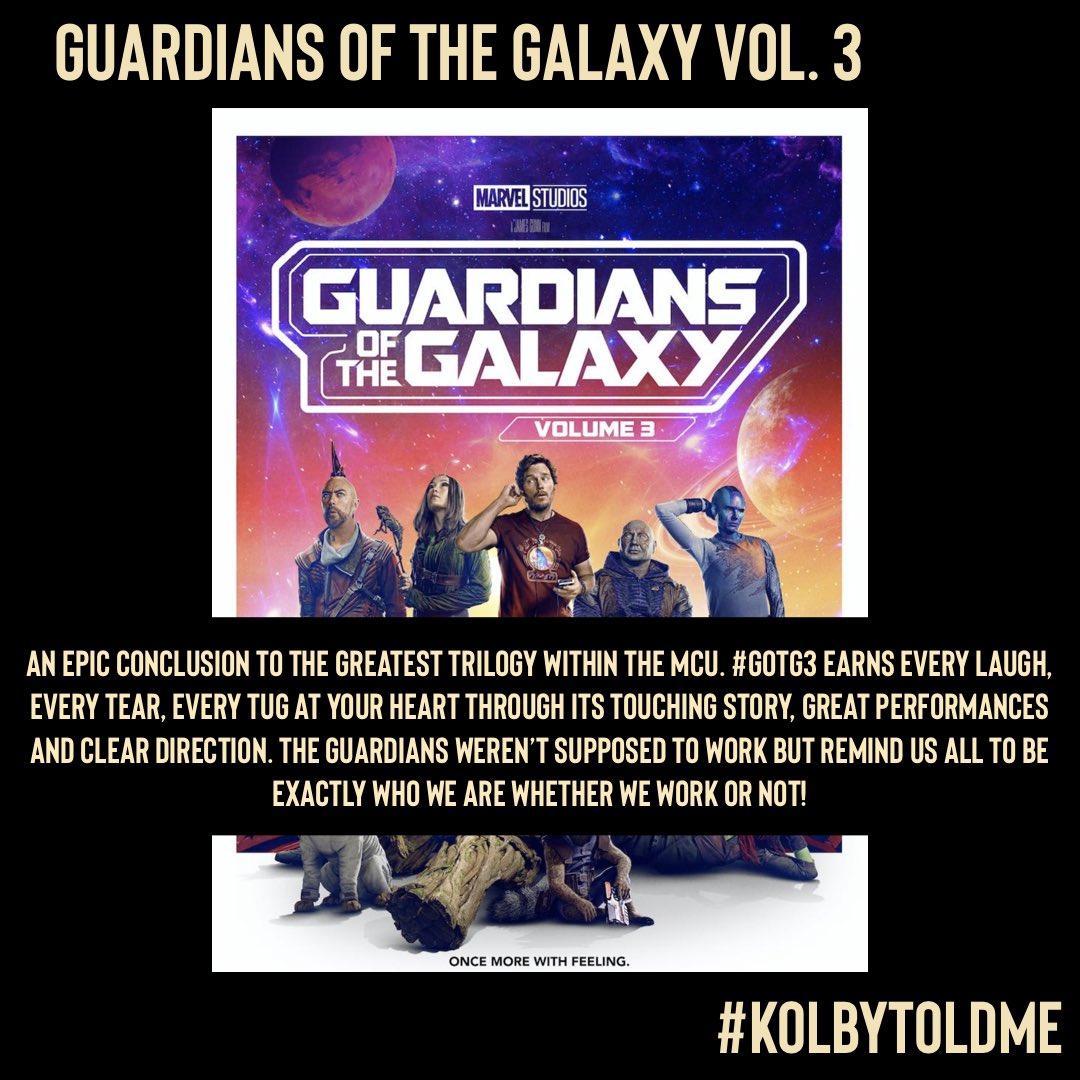 Yo Yo Yo, Wattup the Once again LONG OVER DUE Ep. 2 is FINALLY LIVE!

Consistency is key and I appreciate y’all’s patience and grace ☺️ 

Review Pod for #GotgVol3

#GuardiansOfTheGalaxyVol3  #MCU 
#FilmTwitter #MovieReviews #MicroPod #kolbyToldMe 

podcasts.apple.com/us/podcast/the…