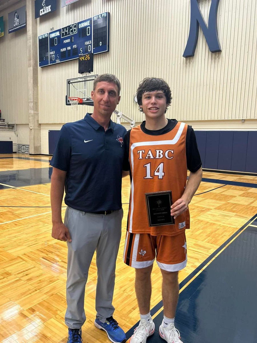 Thankful to receive 2A Player of Year Award at Tabc All Star Game!
