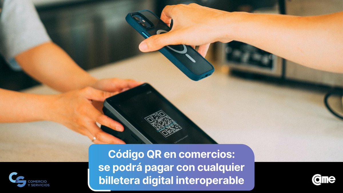 El <a href="/BancoCentral_AR/">BCRA</a> anunció medidas para pagar con cualquier billetera digital interoperable a través del mismo QR. La resolución -que regirá desde el 1/9-, brindará más opciones a los consumidores. 
👇
bit.ly/BCRA_QR