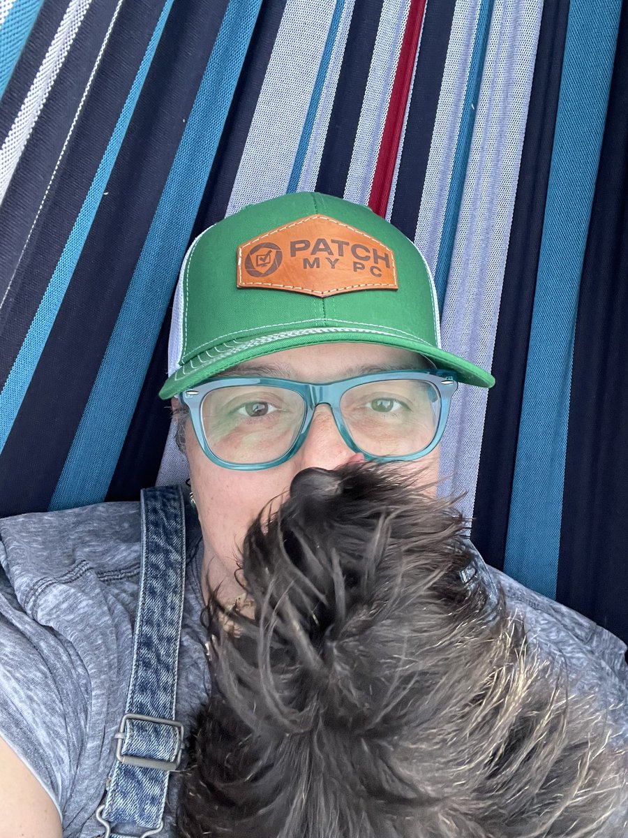 ameliasprout's tweet photo. Also, dog is a fan of lap time, now available outside. https://t.co/4LY1Oq5Qsr