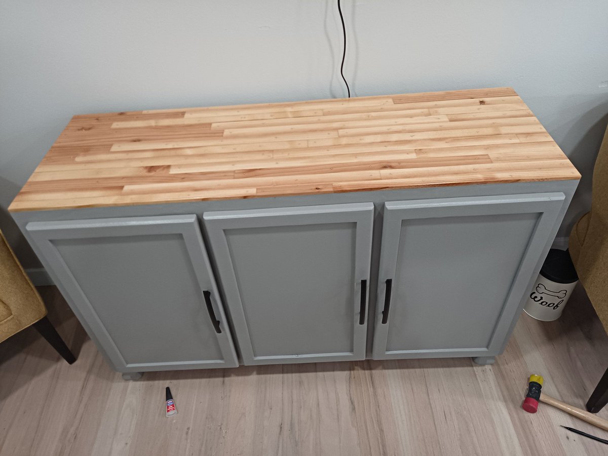 Just finished this thing for the wife, spacing is a little off. Just need to send her the bill now.