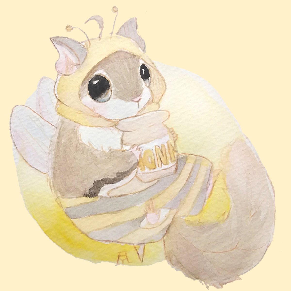 「はにー #ずんちゃん絵 #世界ミツバチの日」|伊達＠4/24〜5/11初個展のイラスト