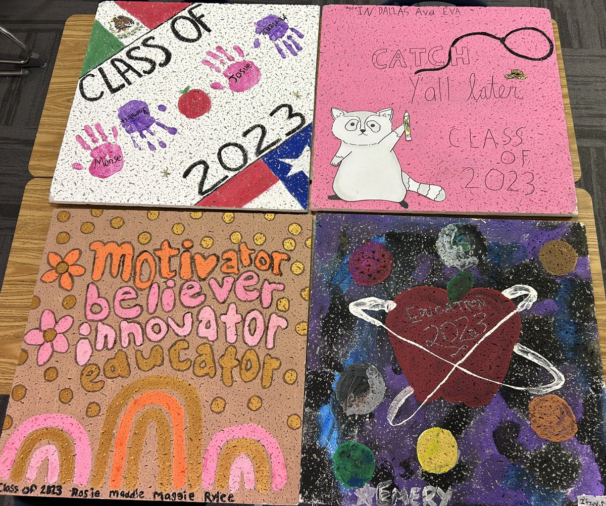 Love the Creative Tiles my students made! Seniors #futureteachers <a href="/LaGroneAcademy/">LaGrone Academy</a> <a href="/ATC_EdNTraining/">DISD Ed & Training</a>