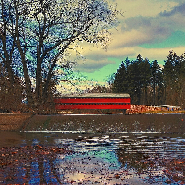 PKercher's tweet photo. New artwork for sale! - "Sachs Covered Bridge" - https://t.co/S6YPF2HA3a @fineartamerica https://t.co/647xEm656l