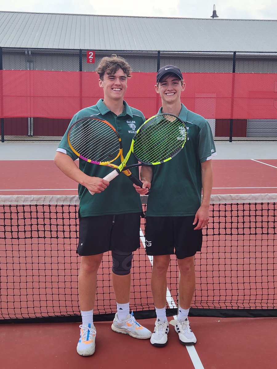 Logan Bandy and Andrew Tate are state bound! #salemwildcatpride #IHSA