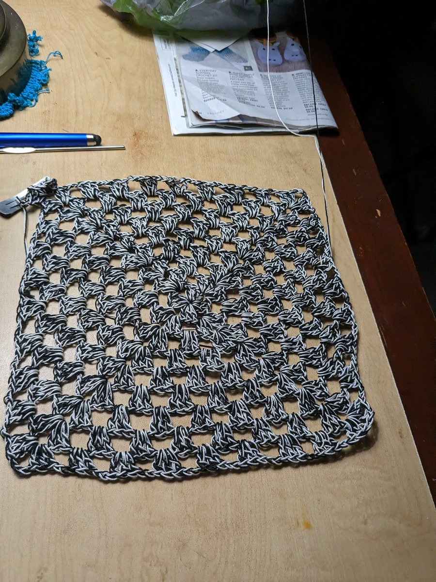 I should have it completed in a week. This pattern works up really quick.
#CrochetLife
#GrannySquare