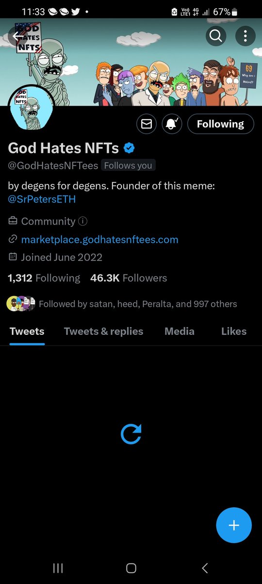 imallin84's tweet photo. @srpeters โฅ๏ธ๐๐๐๐ trust the process #GodHatesNFTees #ApeHaterClub #DVDATheCult #ETH #bluechiptoken https://t.co/yMJDiZMZv4