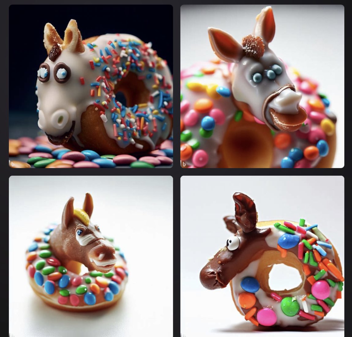 Donkey Donuts. 🍩 🫏 

#AIart #bingimagecreator #dalle2