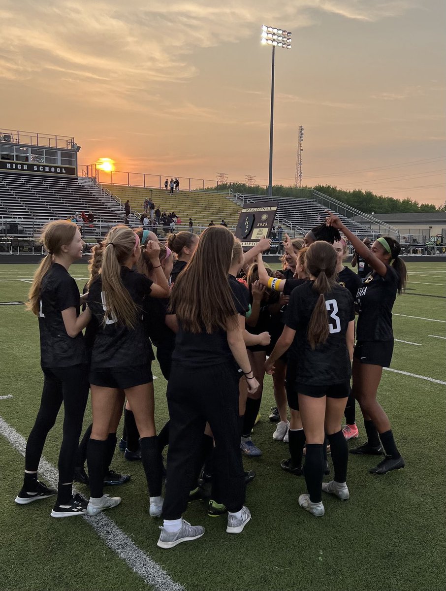 The mighty Mustangs won the Regional Championship in girls soccer over Neuqua by the score of 8 to 1! Well done Mustangs. We play again on Tuesday. Be there…