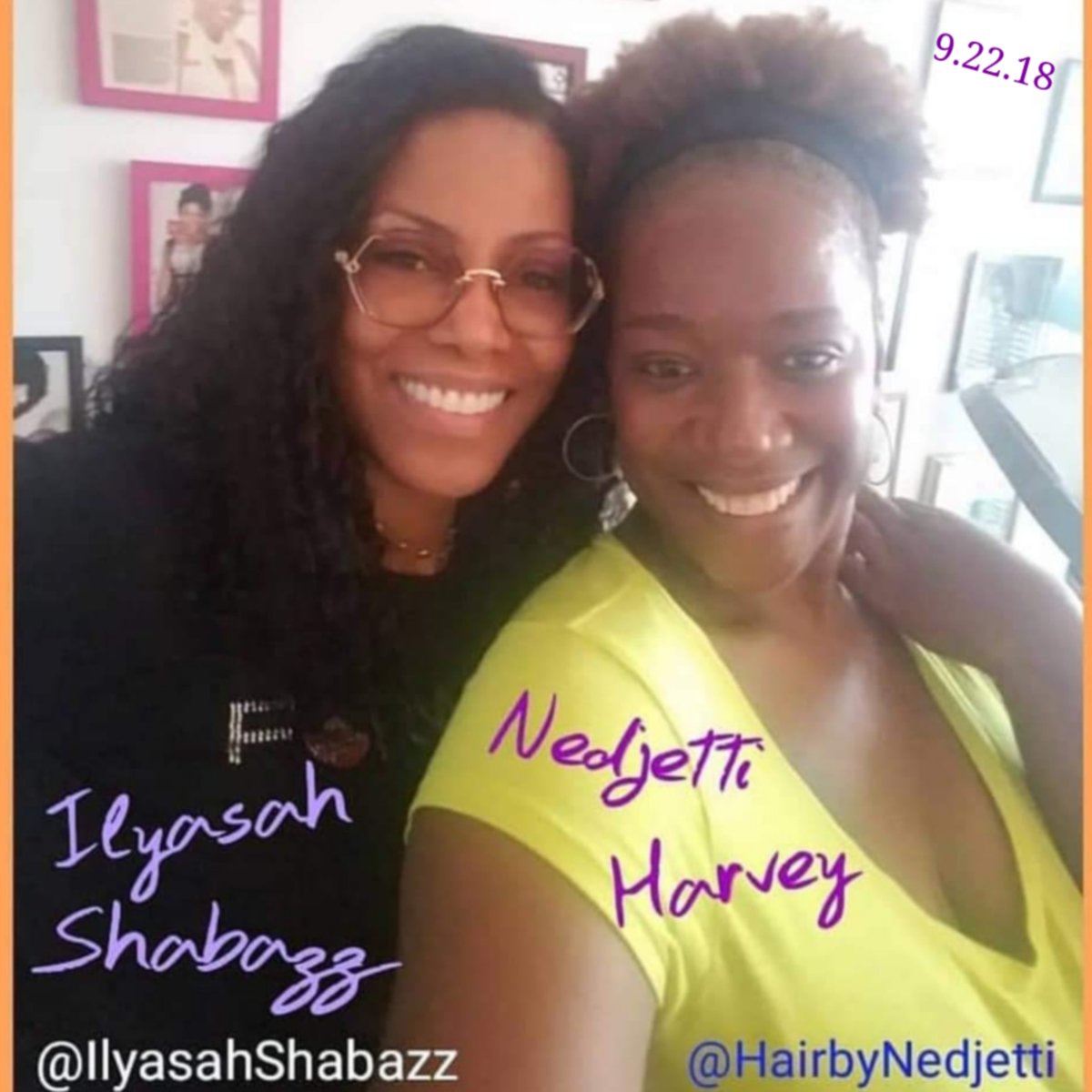 #HairMeOut® 💐It's #MalcolmXDay🕊✊🏿

#NedjettiHarvey #Cosmetologist #NaturalHair & Locs #Salon owner ❤️🖤💚 my inspirational #Activist #Educator #Producer #Author Sistahfriend client 
Dr. #ilyasahShabazz 👑

#Nedjetti ✂️ #BlackWomenMagic #Sankofa👣 #MalcolmX❣️…