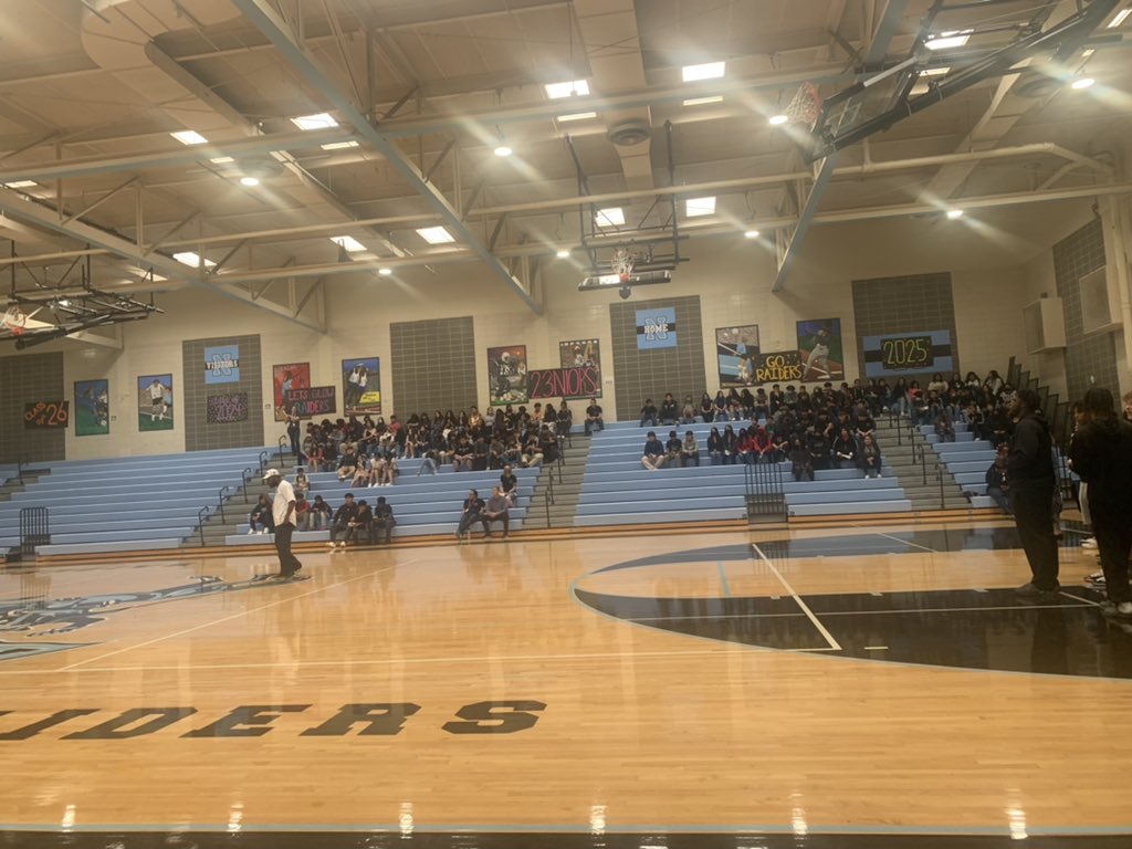 NortheastAustin's tweet photo. From Wildcats at Webb Middle and Roadrunners @DobieATX @DobiePrincipal1 to RAIDERS! @NortheastECHS @ReaganFootball1 
Love having y’all on campus today. Excited for Future #SignMeUpCoach https://t.co/FjKHY1FOvh