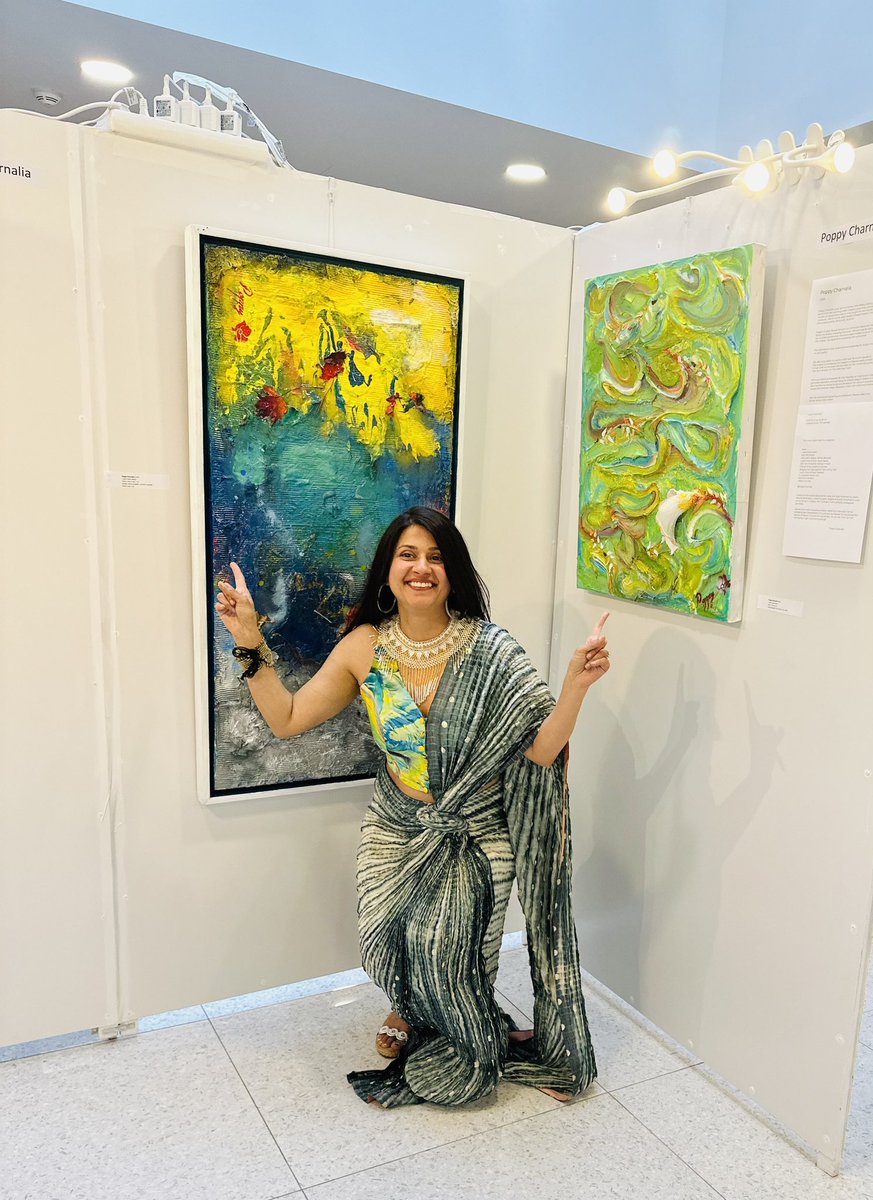 pcharnaliaa's tweet photo. My children have officially made it to the opening night of my Cannes Film Festival 2023 art exhibition, proudly showing my work. They are also wearing my artwork !!
#autismmomsrock #contemporaryartist #modernart #artnewyork #artboston #artmiami #autismawareness https://t.co/vPEONokgfC
