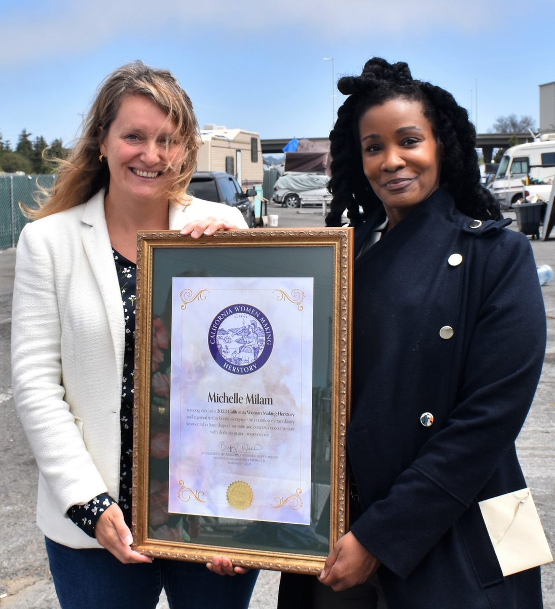 BuffyWicks's tweet photo. I'm so proud to recognize Michelle Milam as the #AD14 Woman of the Year! Michelle is a leader who understands that for us to find solutions to our shared challenges, collaborative partnerships rooted in community are essential.

Congratulations, Michelle! https://t.co/npuFBsolwP https://t.co/UTzKknjdnR
