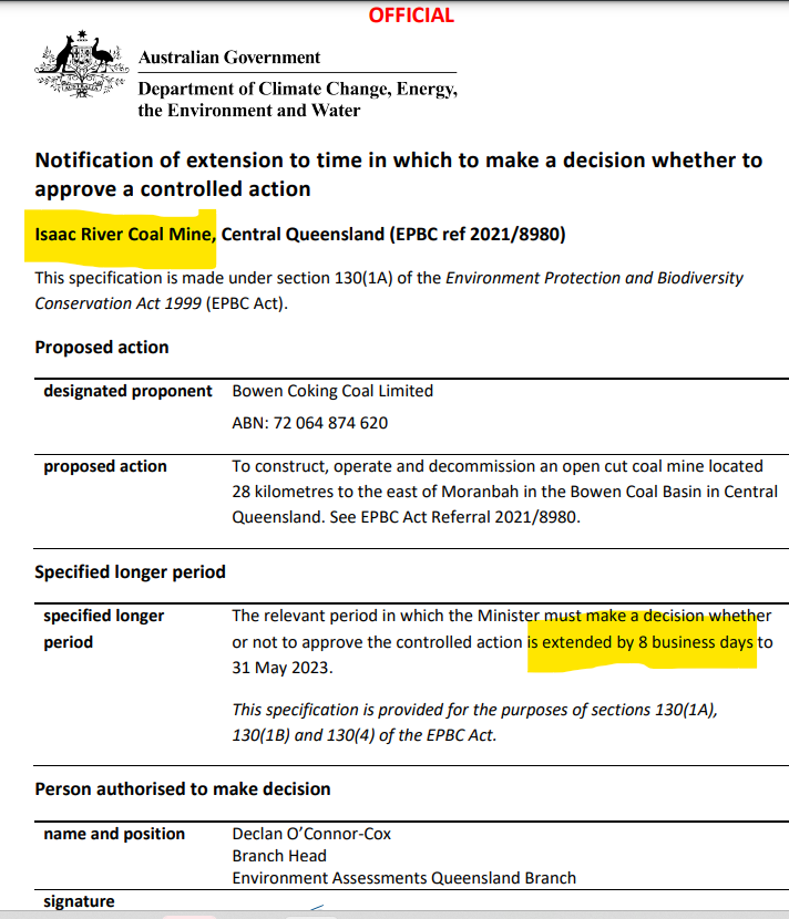 EPBC Referral Notics tweet media