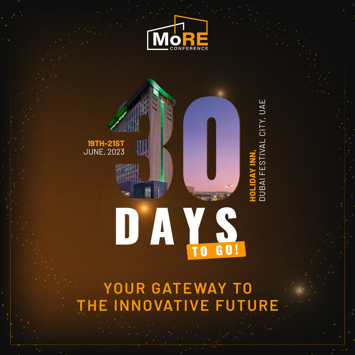 more2conf's tweet photo. Countdown begins NOW. 30 days to the most awaited global conference. Exciting revelations and incredible insights await. Save your seat today! ๐
#Money #RealEstate #Realty #Finance #Housing #Insurance #LasVegas #USA #Conference #MoRe2Conf #Dubai https://t.co/zfJqtSCZWM