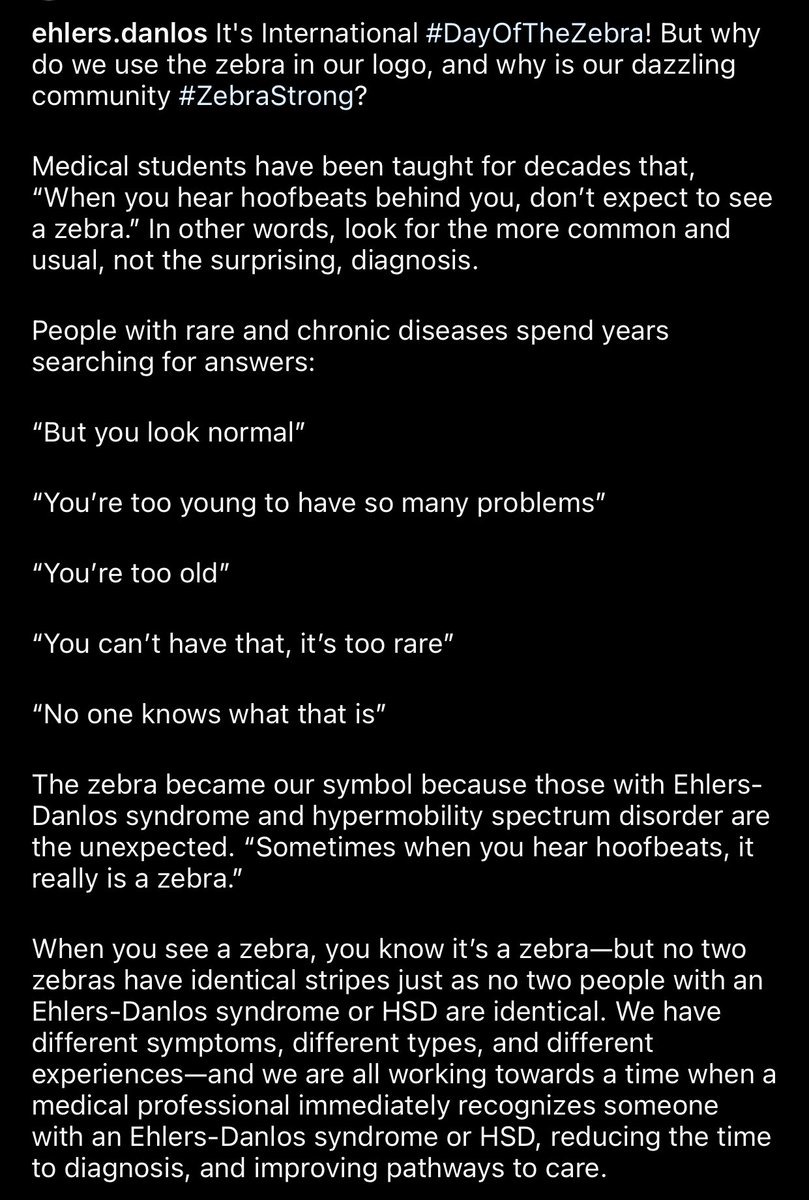 📝 On “get well soon” for people like me who’s hope is to get back to functioning at a higher level. All I can do is share my experience & post for #EhlersDanlosSyndromeAwarenessMonth to hopefully reach one person 
EDS patients are called “zebras” ❤️🦓
#hEDS #EDS