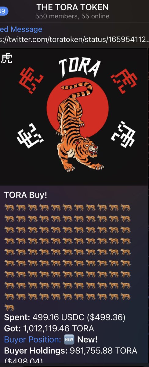 The Tora 虎 Token tweet media