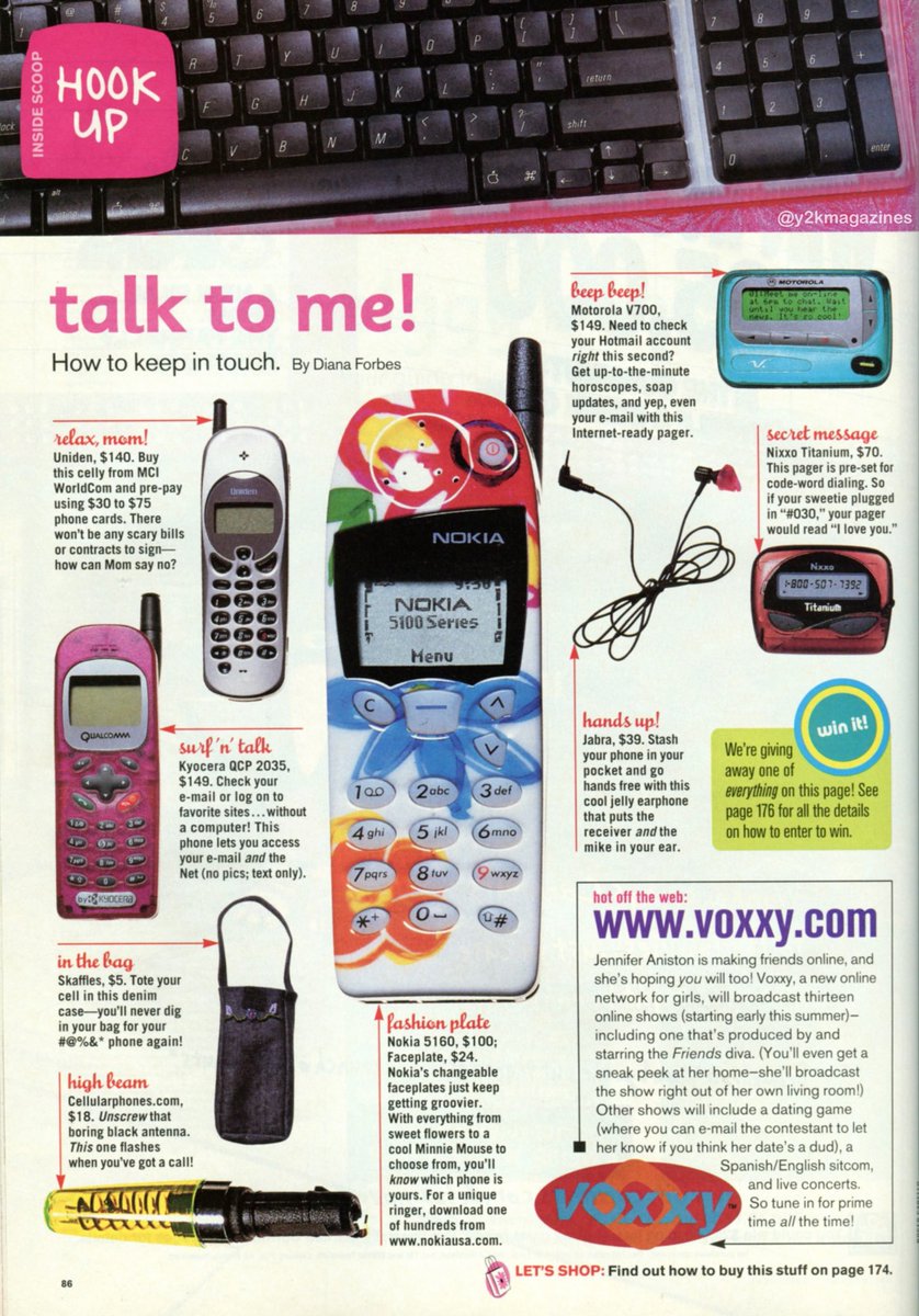 y2kmagazines's tweet photo. Talk To Me! (CosmoGirl!, June/July 2000) https://t.co/lk9k0Fu0ob