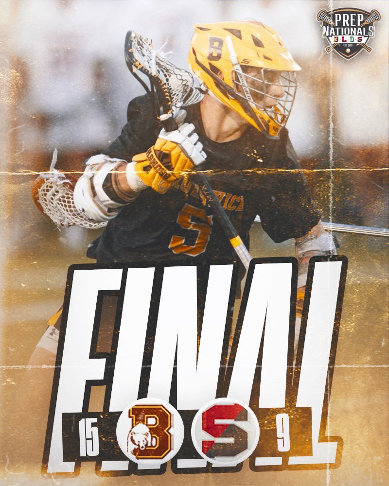 Brunswick 15 - Salisbury 9

The Bruins advance to Sunday’s championship game - a rematch with Lawrenceville.