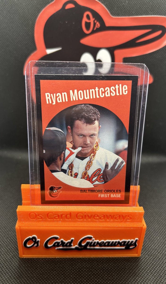 OsCardGiveAways's tweet photo. ORIOLES WIN!!! Ryan Mountcastle is the new Canadian Prime Minister and the player of the game! Like retweet and follow me. I’ll select one follower to receive this custom Ryan Mountcastle card!!! #Birdland https://t.co/I3vM8Ohzjw