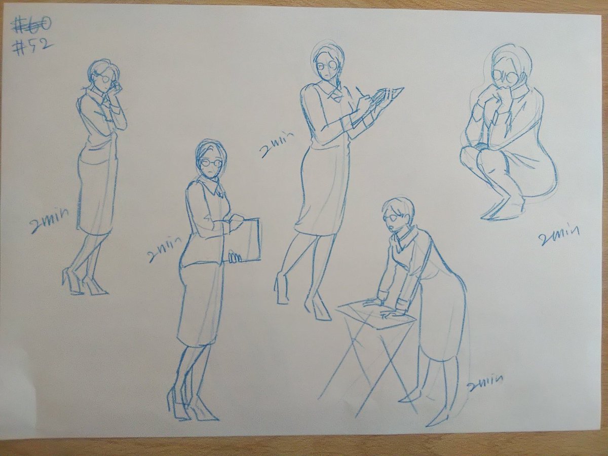 #さとまこクロッキー
#今日のクロッキー

＃51&amp;52
自転車込みで2分⁉️😱💦とパニクったけどできるだけがんばった。 https://t.co/bNa3oys917