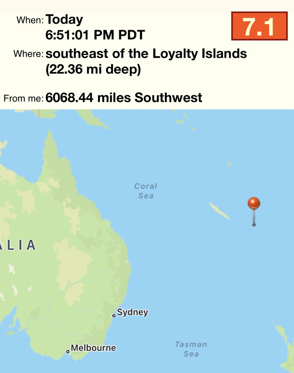 Nemisistar's tweet photo. 7.1 #Earthquake 5/19/23 Loyalty Islands #Earthquakes in diverse places." #SignsoftheEnd #Matt24 #EndTimes #GodsWord #Luke21 #LostTribes #Israel #solarflare #geomagnetic #Spaceweather #GreatTribulation #DayoftheLord https://t.co/xjH99eUnGc