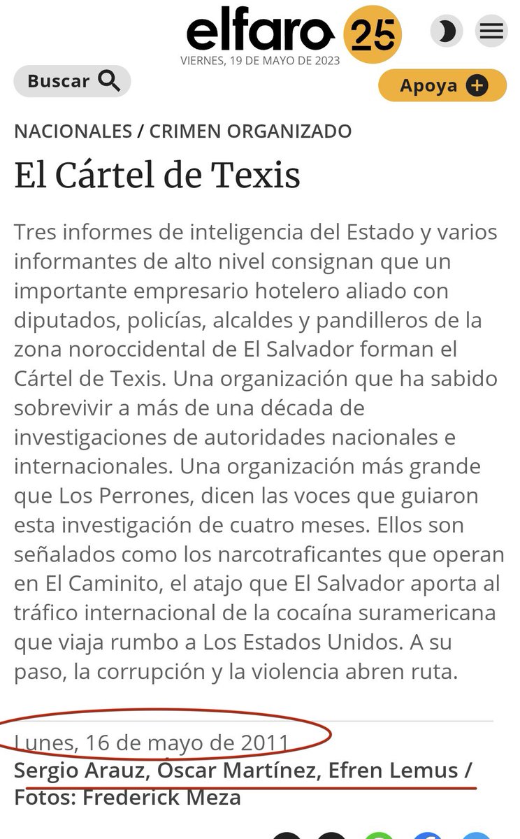 LauraPocaSV's tweet image. Ya vieron que doIor del 3% por que al @Director_PNC lo nombraron comisionado❓

Con el orgullo que el periodista #RobertoValencia dice “Yo tome la foto” a 1 foto que quieren sacar de contexto.

#SinEmbargo hace 12 años el mismo #Faro nos contaba como el #CartelDeTexis querían