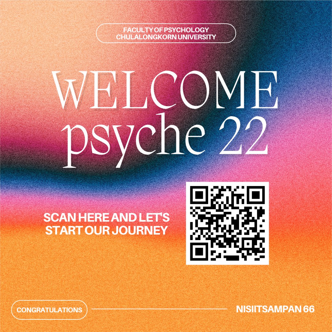 nssppsychula's tweet photo. Congratulations 🥳🥳 ยินดีต้อนรับน้องๆนิสิตจิตวิทยา จุฬา ปี66 ค้าบ 

หากน้องๆยืนยันสิทธิ์เรียบร้อยแล้ว ขอให้กรอกฟอร์มหรือสแกน qr แลัวส่งหลักฐาน เพื่อมาเข้าร่วมกรุ๊ปไลน์กันนนนะ

https://t.co/j9ImvhAgDy

#cu107 #dek66 #jipp14 #psyche22 #จิตวิทยาฬ #จิตวิทยาจุฬา #tcas66 #tcasรอบ3 https://t.co/LwRLkkZHo7
