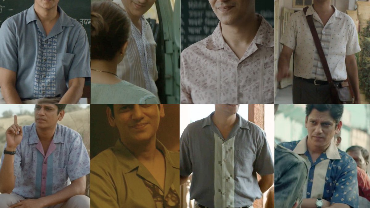 This is an appreciation tweet for <a href="/MrVijayVarma/">Vijay Varma</a>'s shirts in #DahaadOnPrime 

Hard to remember the last time something as regular as a cuban-collar half-sleeve shirt elevated a character so much.

Take a bow Smriti Chauhan &amp; everyone else involved.