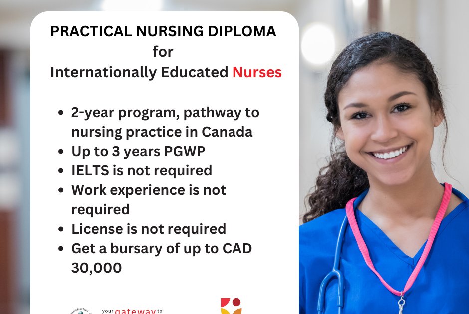 gatewaytocanada's tweet photo. CAD 30,000 Bursary for Internationally Educated Nurses https://t.co/Q8szPkcfTB https://t.co/pkg4Wvc9wN