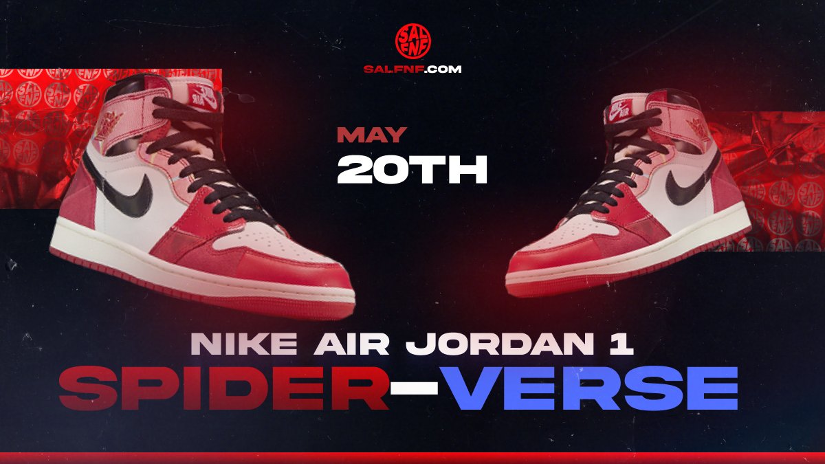 The Nike Air Jordan 1 'Spider-Verse' releases tomorrow. Our members have access to exclusive in-house @RichProxies and handmade Nike accounts for the ultimate edge. Join us and step up your game. 🔥 Join the SalFNF Lobby now to secure your pair! 👉discord.gg/jMVAuFNxr