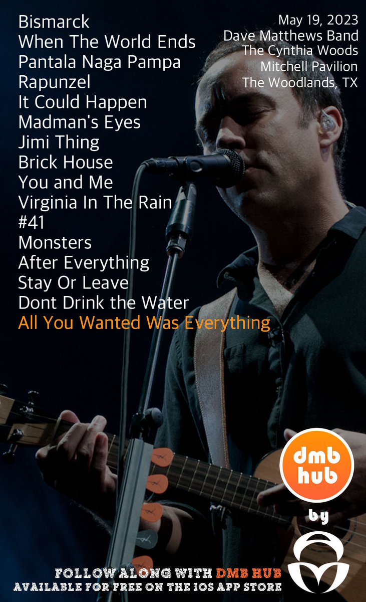 DMB Live Setlist tweet media