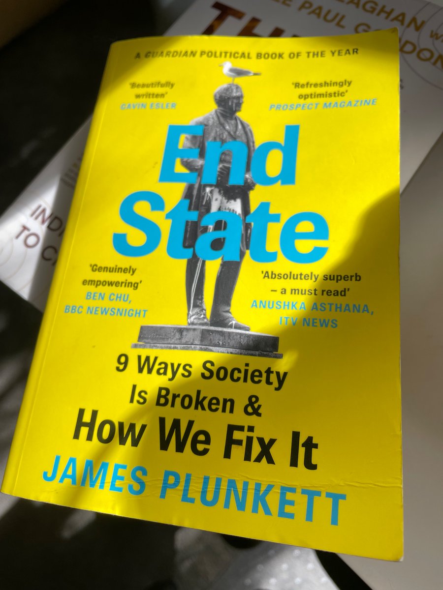 I’ve finally finished @jamestplunkett’s exceptional book on the reform challenges and opportunities of our era. Genuinely inspiring. Let’s get to work!