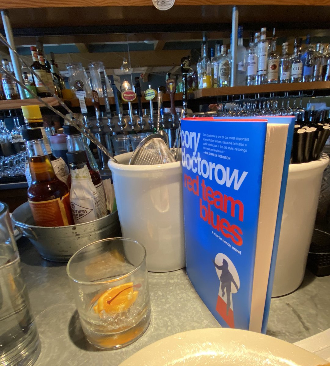 Looking forward to reading this, <a href="/doctorow/">Cory Doctorow NONCONSENSUAL BLUE TICK</a>. Just bought it at Moonraker Books in Langley near Saltwater Fish House (yum!) saltwaterlangley.com