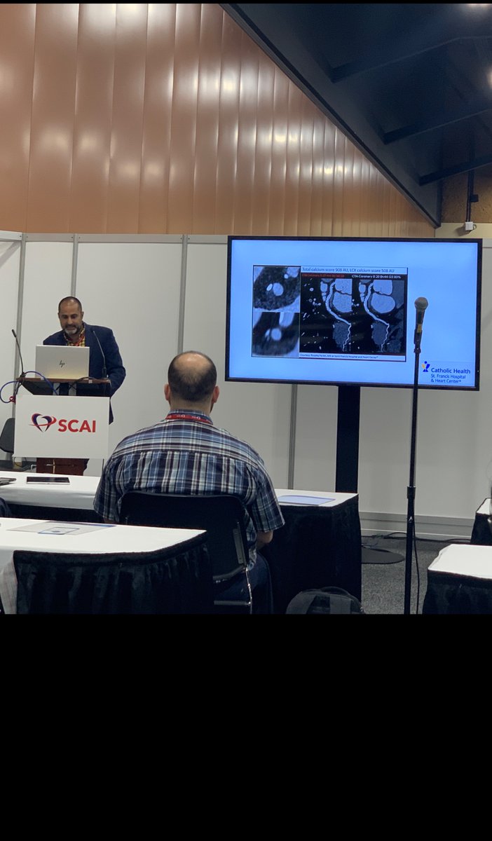 MKaldas's tweet image. Dr Khalique @OKhaliqueMD introducing Photon Counting CT 😍 Real  Revolution by CCTA #WhyCCT and the potential new standard of care for Diagnosing Coronary anatomy and pathology in the next few years 🤩 @SCAI #SCAI2023