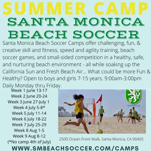 BeachSoccerSM's tweet photo. Join Us For Summer Camp - Copa Beach Soccer Camps - Santa Monica - https://t.co/dPsidGypeg https://t.co/fO4zlcjkkn
