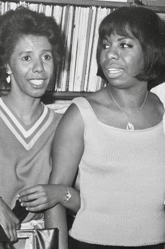 On what would have been Lorraine Hansberry's 93rd birthday, here the author is with #ninasimone. Hansberry was the inspiration for Simone’s song 'To Be Young, Gifted, and Black.' #LorraineHansberry