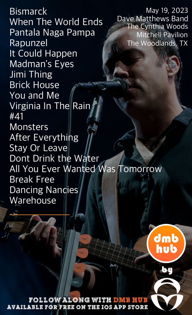 DMB Live Setlist tweet media
