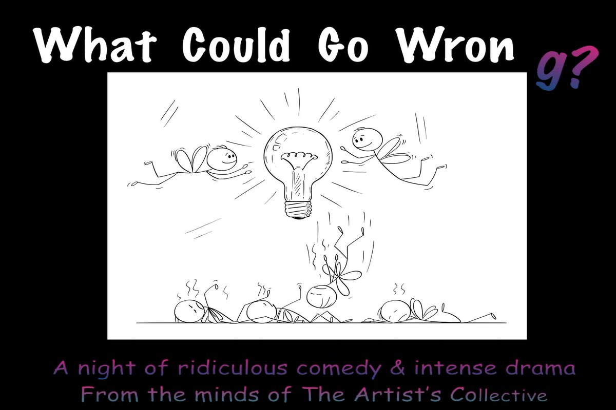 #Sacramento 8 PM – 10 PM #WhatCouldGoWrong @OoleyTheatre via @EmhProductions to June 3rd+In Person + #LiveStreaming: emhboxoffice.com Comedy by #ScottCharles, #MarkHeckman, #EliseHodge Drama from #JudithPlank, #EdwardNason #TimFoley!10 minute #plays facebook.com/events/1187305…