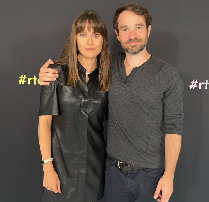 ddcastarchive's tweet image. Claire Dunne and Charlie Cox for rte (2022)