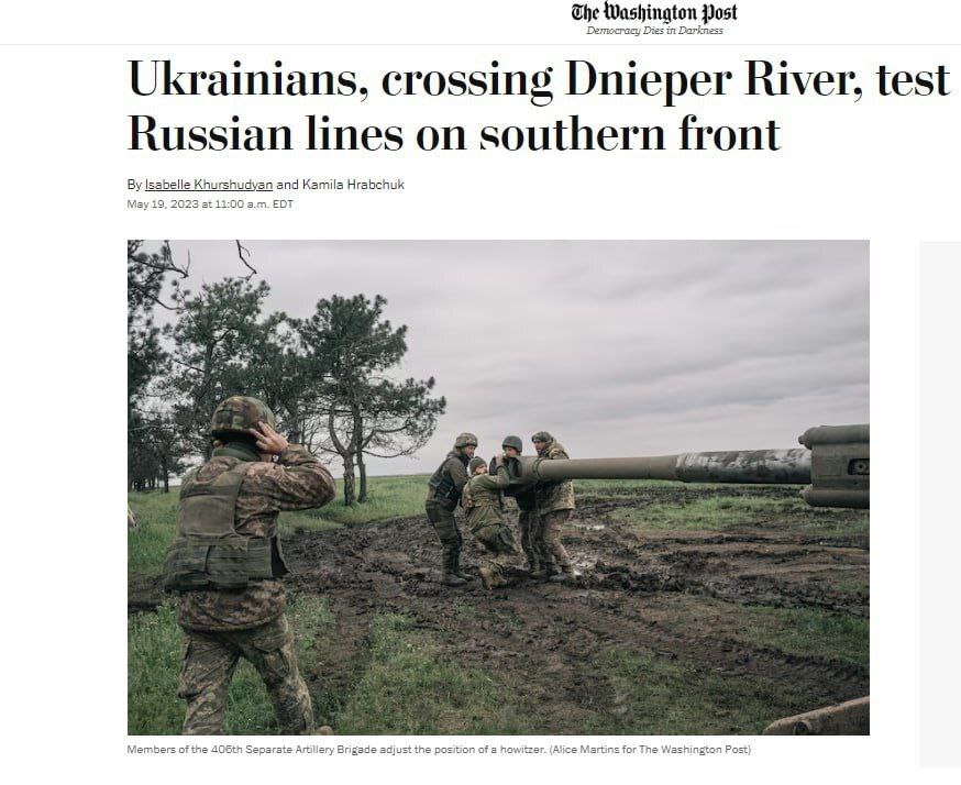 RoldanFidias's tweet photo. 🪖La edición estadounidense de The Washington🇺🇸 Post, citando al ejército ucraniano, informa que Kiev🇺🇦 está preparando activamente unidades para forzar el Dnieper.

Según la publicación, las Fuerzas Armadas de Ucrania ya habían aterrizado en la margen izquierda del Dniéper, pero no pudieron establecerse allí. Esto también se confirma localmente.

Los interlocutores de WP dicen que grupos de 20-30 personas pueden cruzar el río, pero dentro de los 15 minutos posteriores al aterrizaje serán destruidos por la artillería rusa🇷🇺.

#Rusia #Ucrania #EEUU #OTAN #wofnon